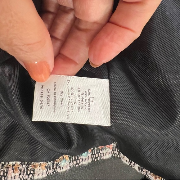 Talbots Multicolor Adele Tweed Jacket size 12 - Picture 12 of 13